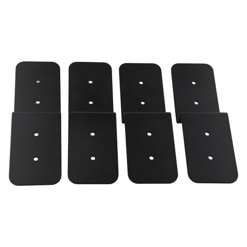 4 Pack Black Z Tie Plate Perfect for Deck Joist & 2x4 Cross Connection