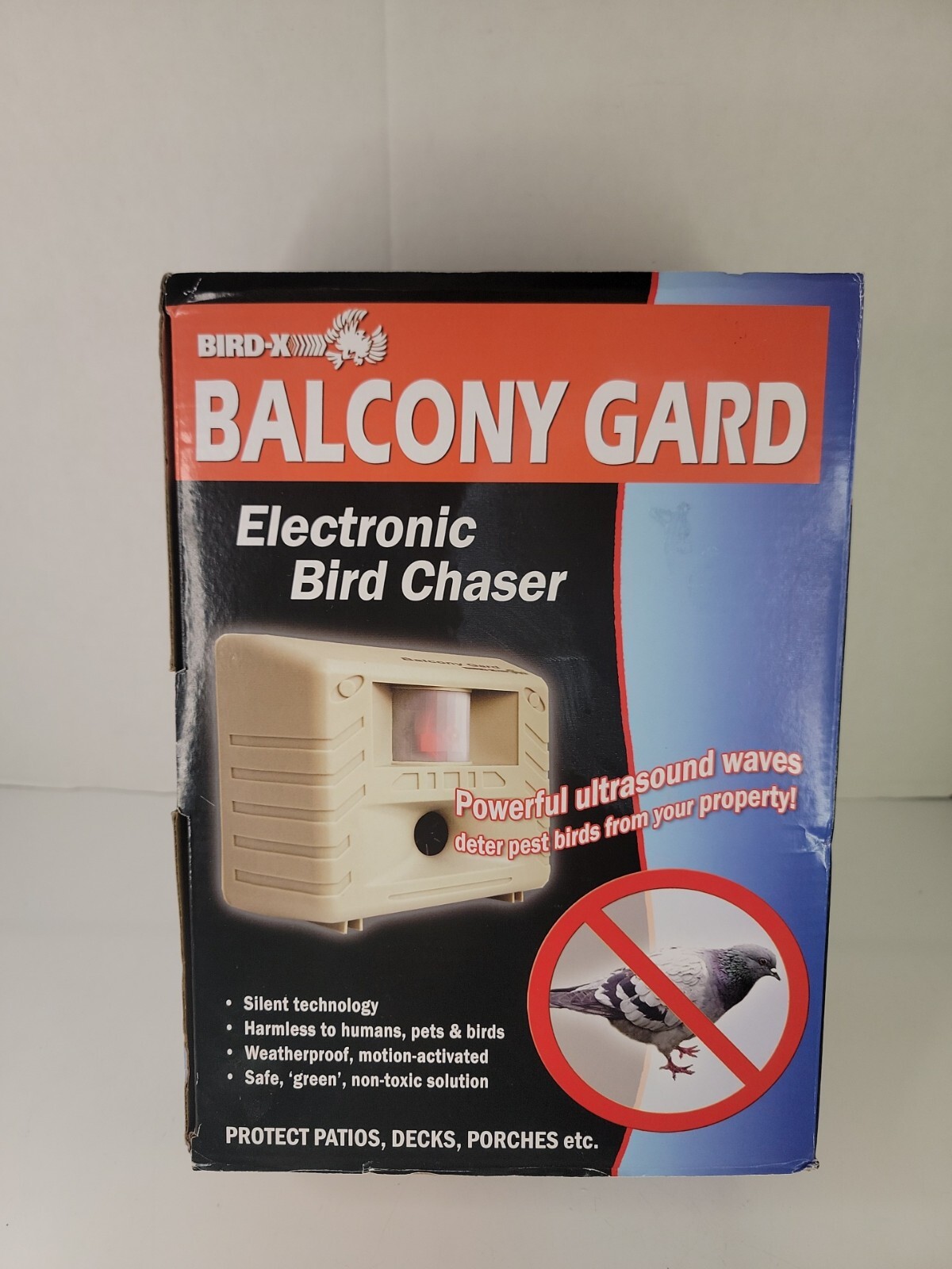 BirdX Balcony Gard Electronic Bird Chaser Repeller Ultrasonic Tan