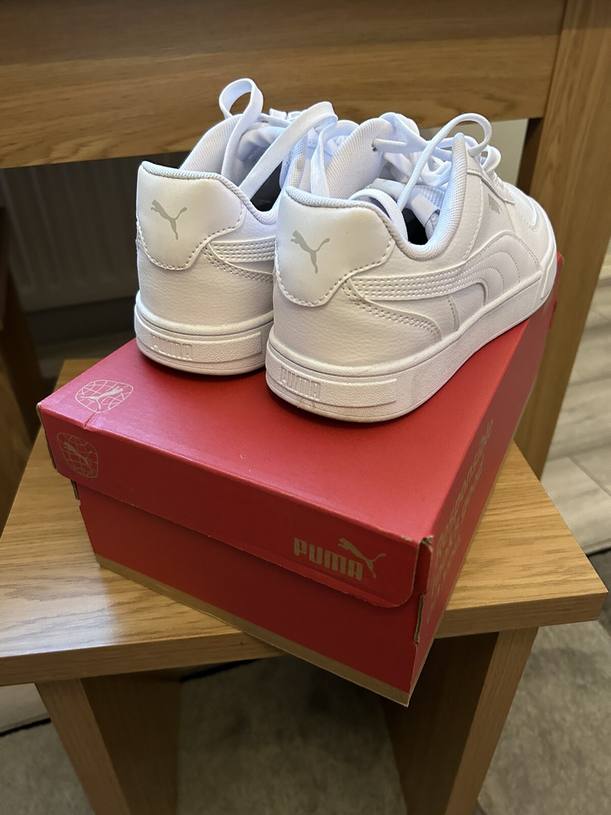 womens White Puma Trainers Size 5 eBay