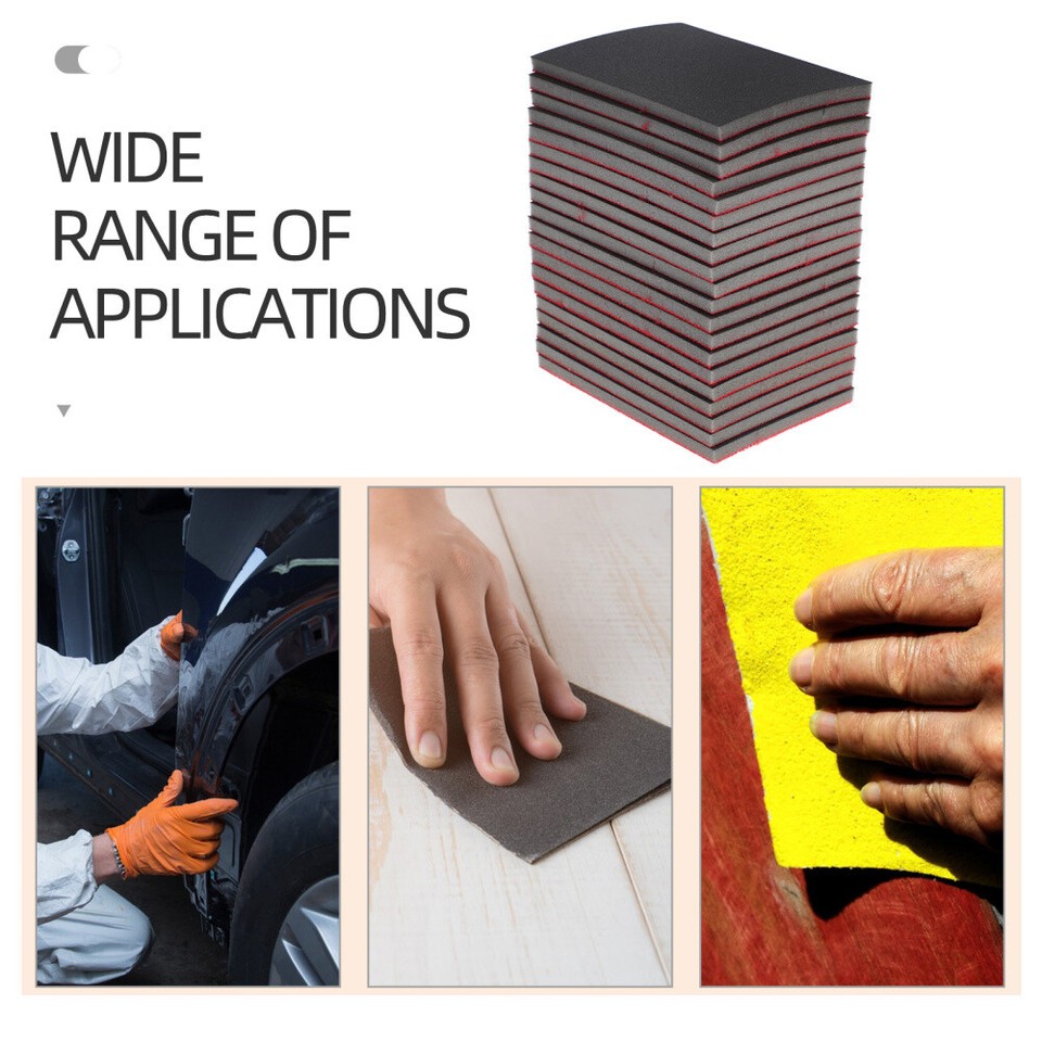 20 Pcs Sanding Pads Paper For Body Car Round Fine Sandpaper eBay