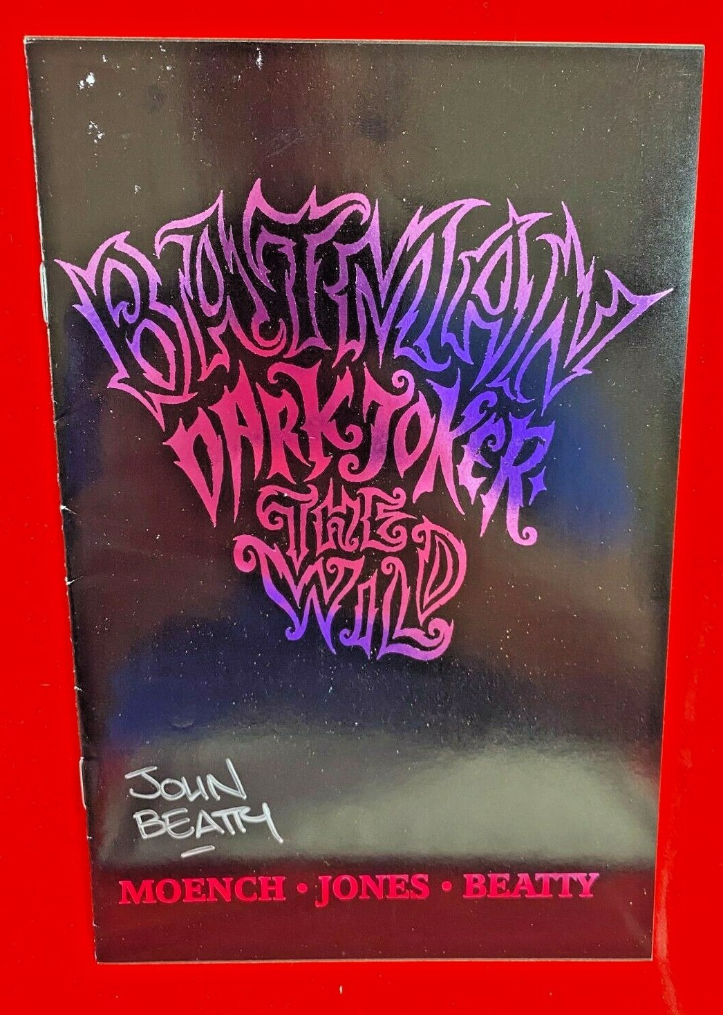 Batman Dark Joker The Wild Ashcan Purple 1 VG 1993 SIGNED JOHN BEATTY