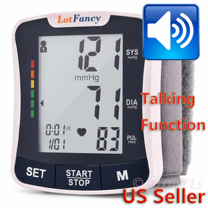 Automatic High Wrist Blood Pressure Monitor BP Cuff