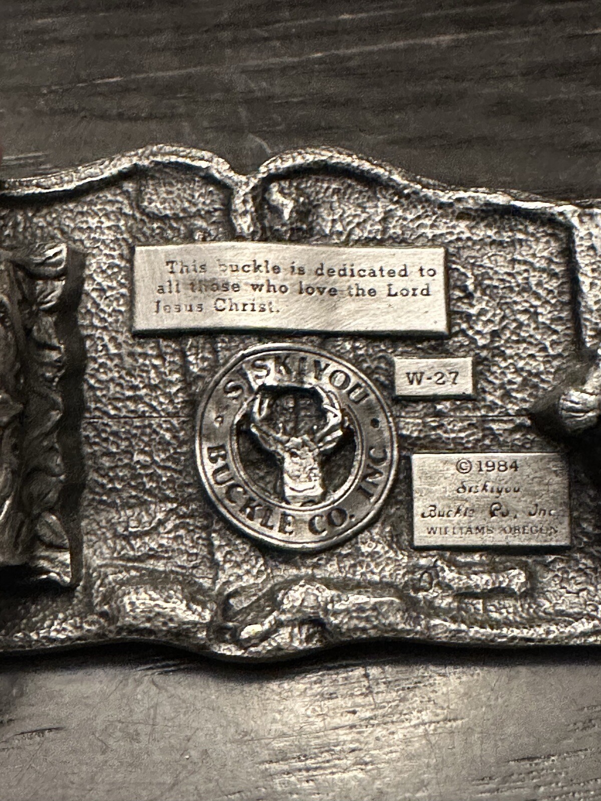 1984 HOLY BIBLE BELT BUCKLE. eBay