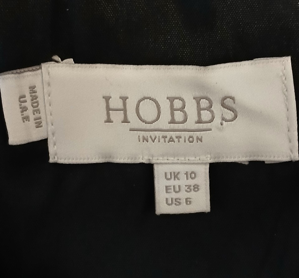 Hobbs black dress with lace detail size 10 eBay