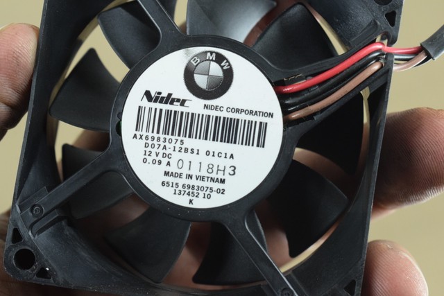 BMW F01 F10 RADIO AUDIO SYSTEM AMPLIFIER COOLING ELECTRIC FAN BLOWER