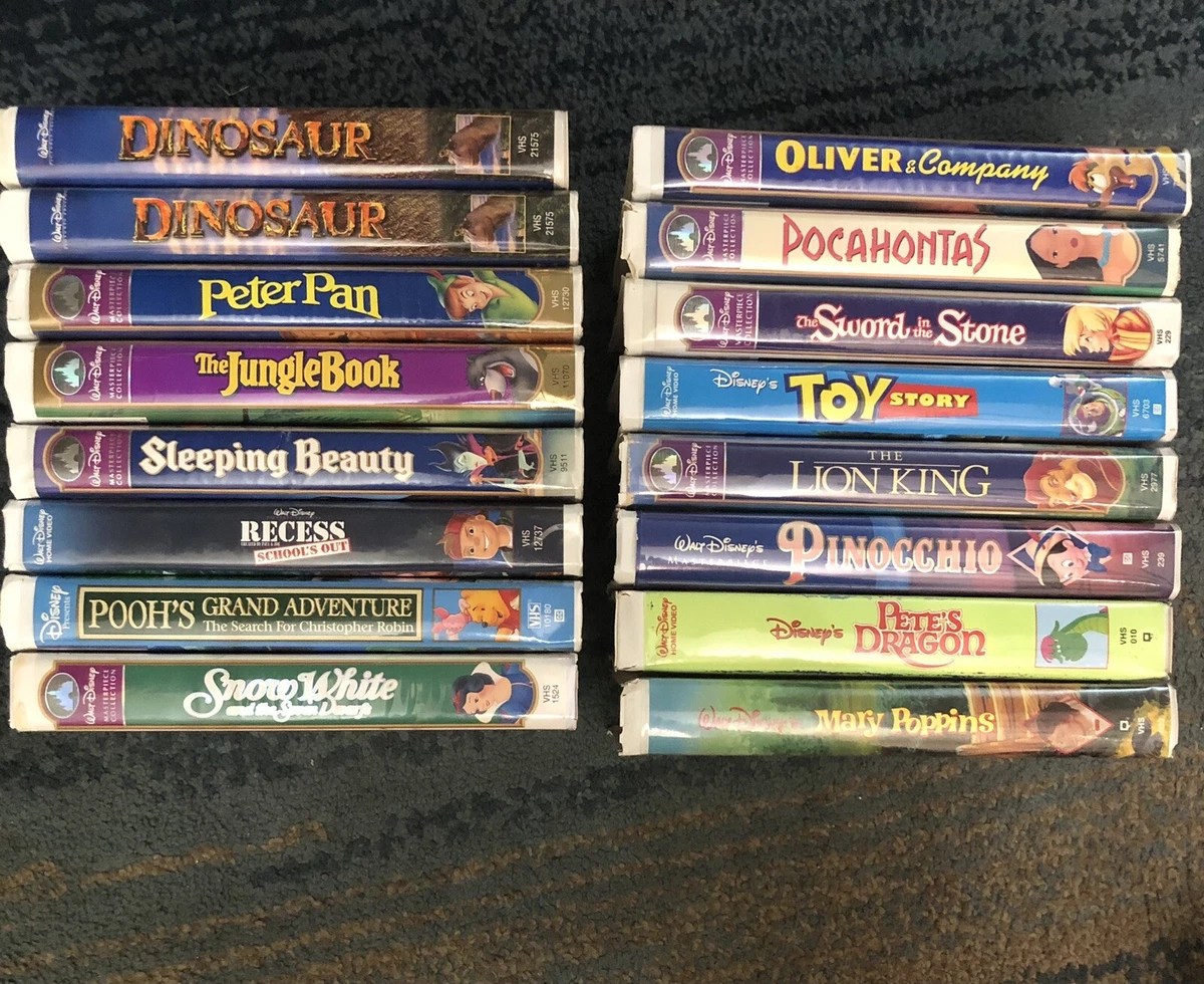 Vintage Disney VHS lot
