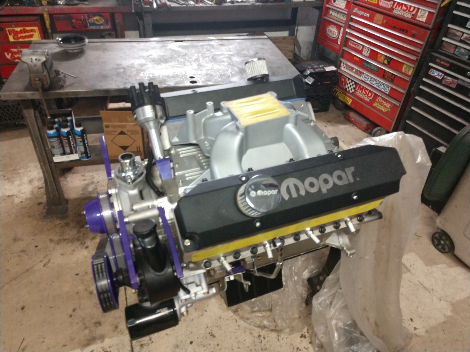 MOPAR DODGE 440-500 CI ENGINE HI PERF COMPLETE ASSEMBLY SOLID CAM 600HP