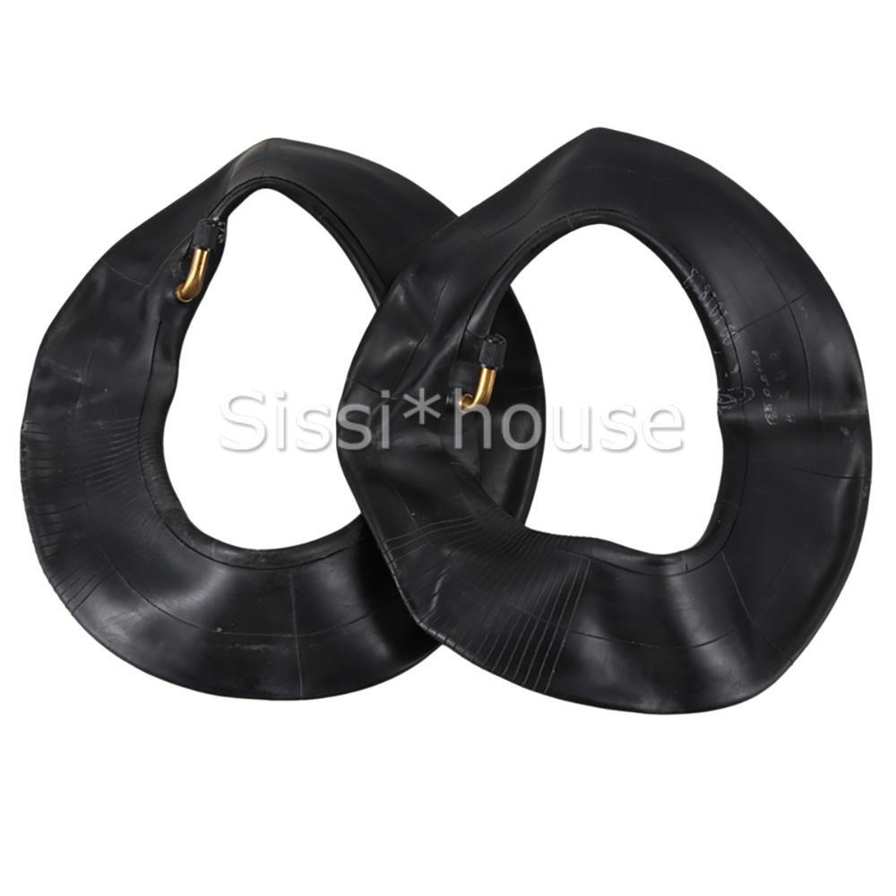 2X TR87 Ride on Mower Tyre Inner Tube 16 x 6.50 8" Bent Stem Metal