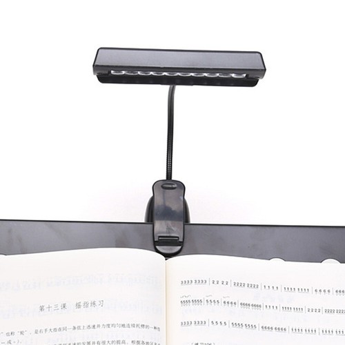 USB Rechargeable Clip on LED Light for Music Stand Reading 10 Bright