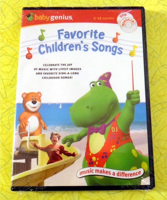 Baby Genius Favorite Children's Songs New DVD/CD Set