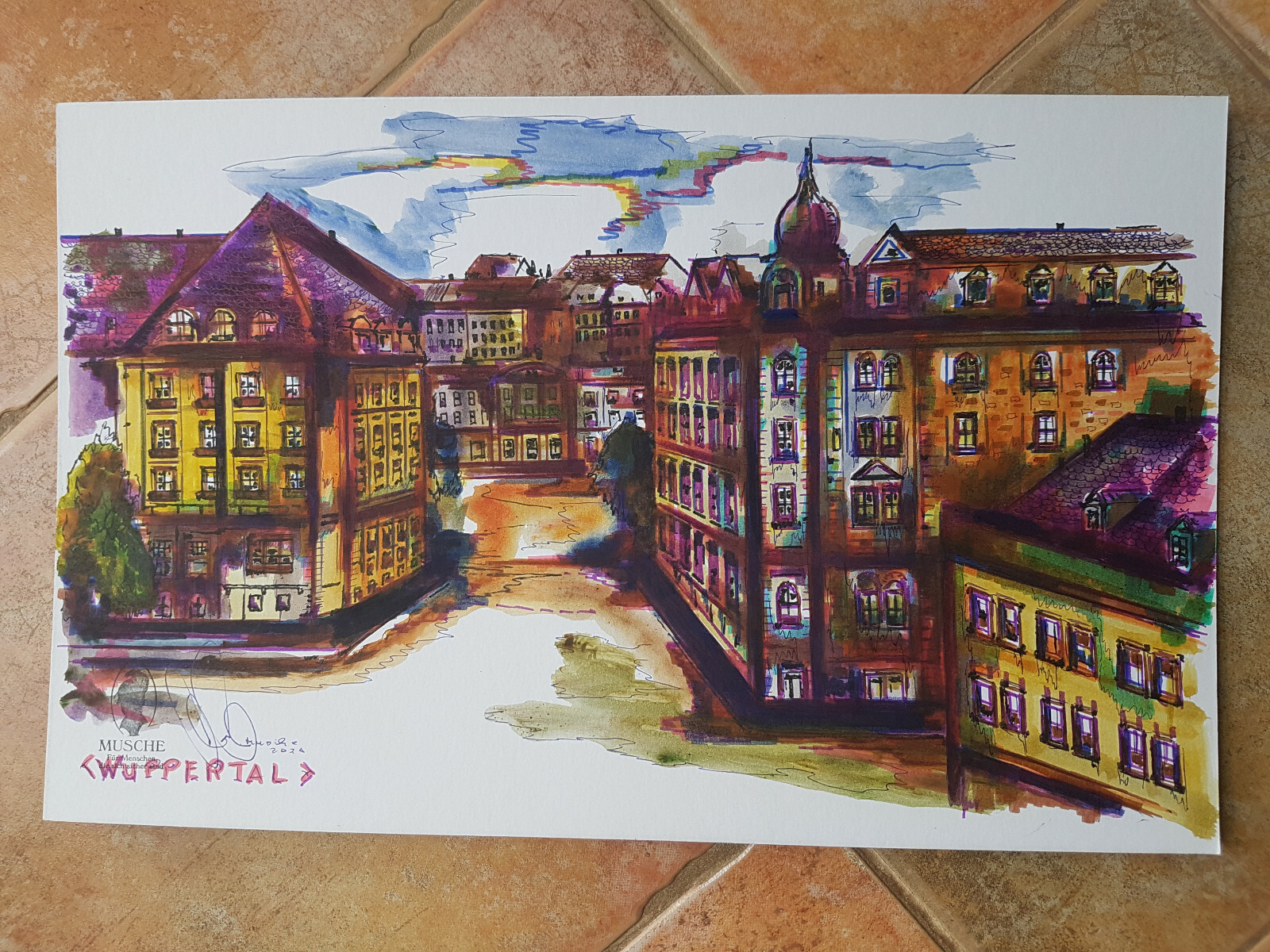 Online Shop Kaufen Gemalde Aquarell Auf Karton Wuppertal 004 Ulrich Musche Chemnitz 43 X 27 Cm Billigste Einzelhandler Www Ilgazzettinovesuviano Com