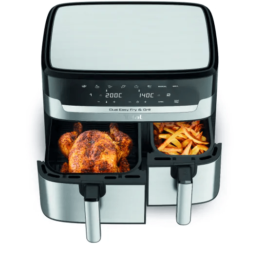 Tefal EY905D40 Dual Drawers Air Fryer & Grill 8.3L Easy Fry Stainless