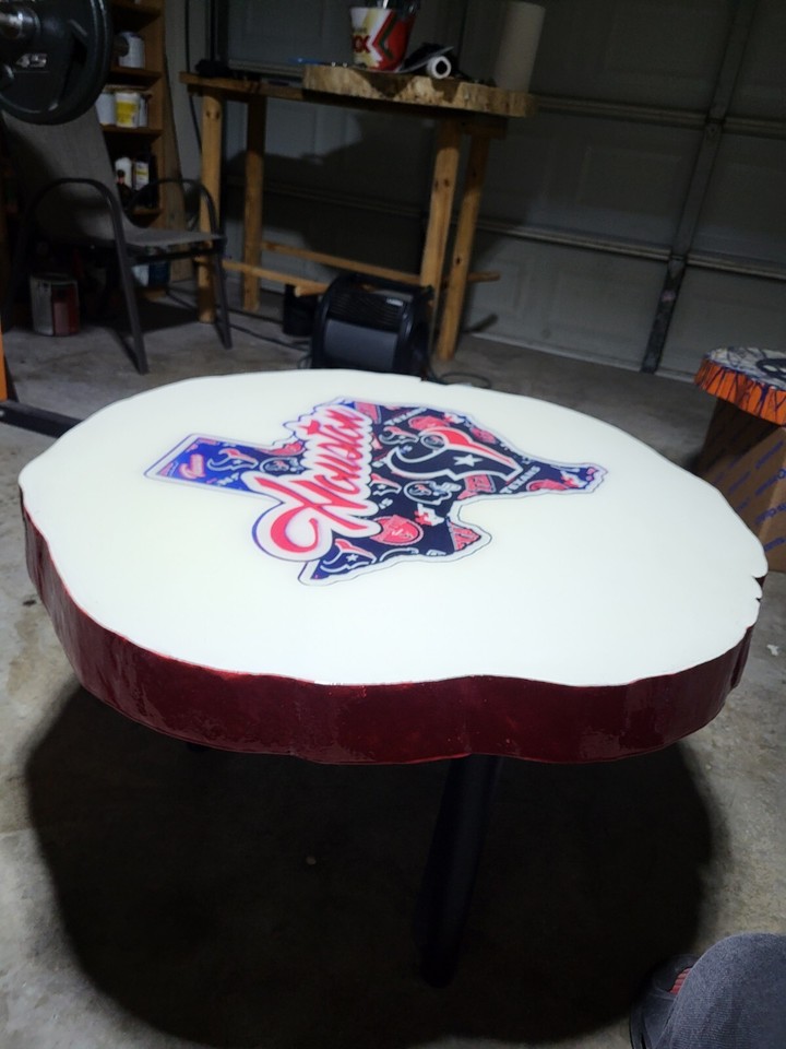 Live edge Houston Texans epoxy table eBay