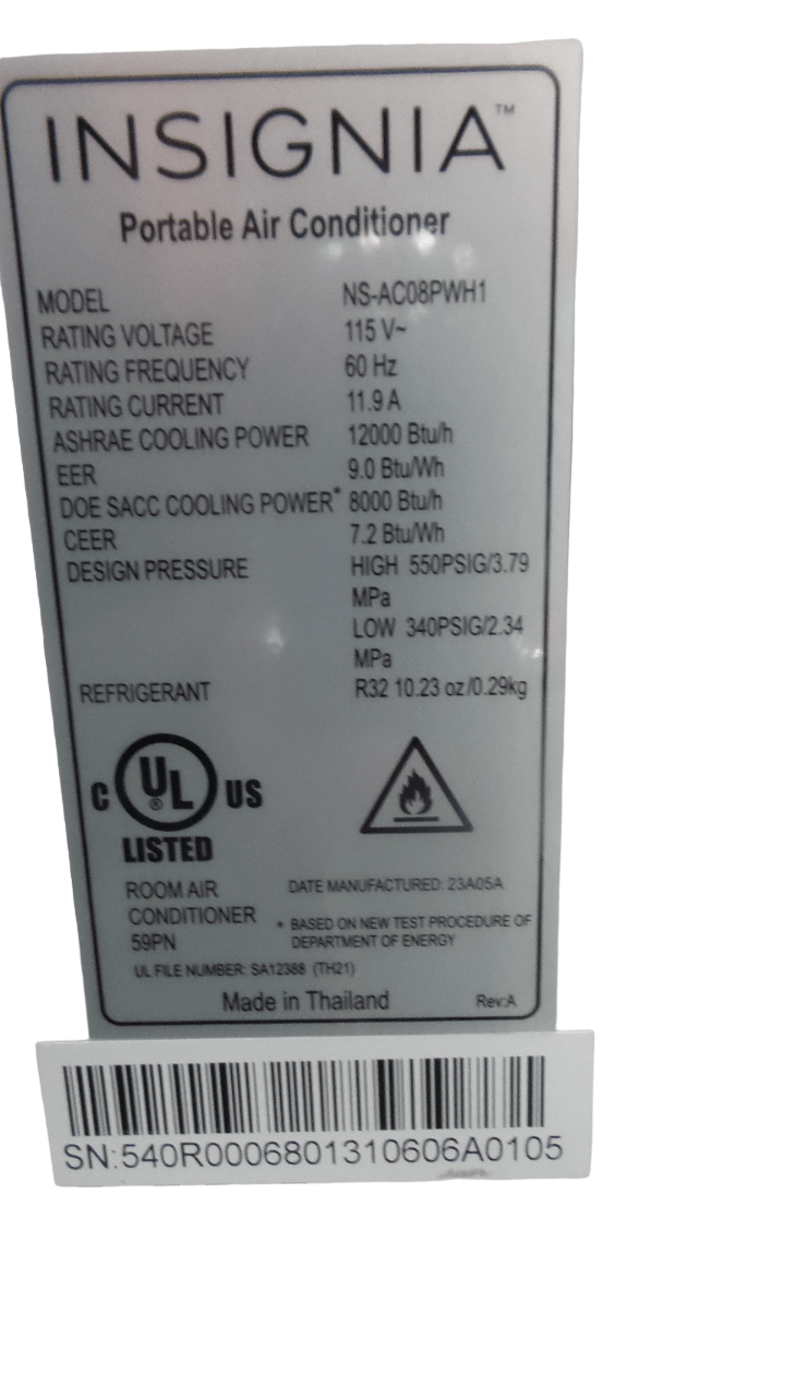 HAIER Portable Air Conditioner HPB08XCMEN1 Free SHIPPING eBay