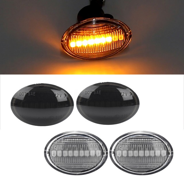 2x LED Side Marker Indicator Repeater Light for FIAT 500 Abarth Ford KA