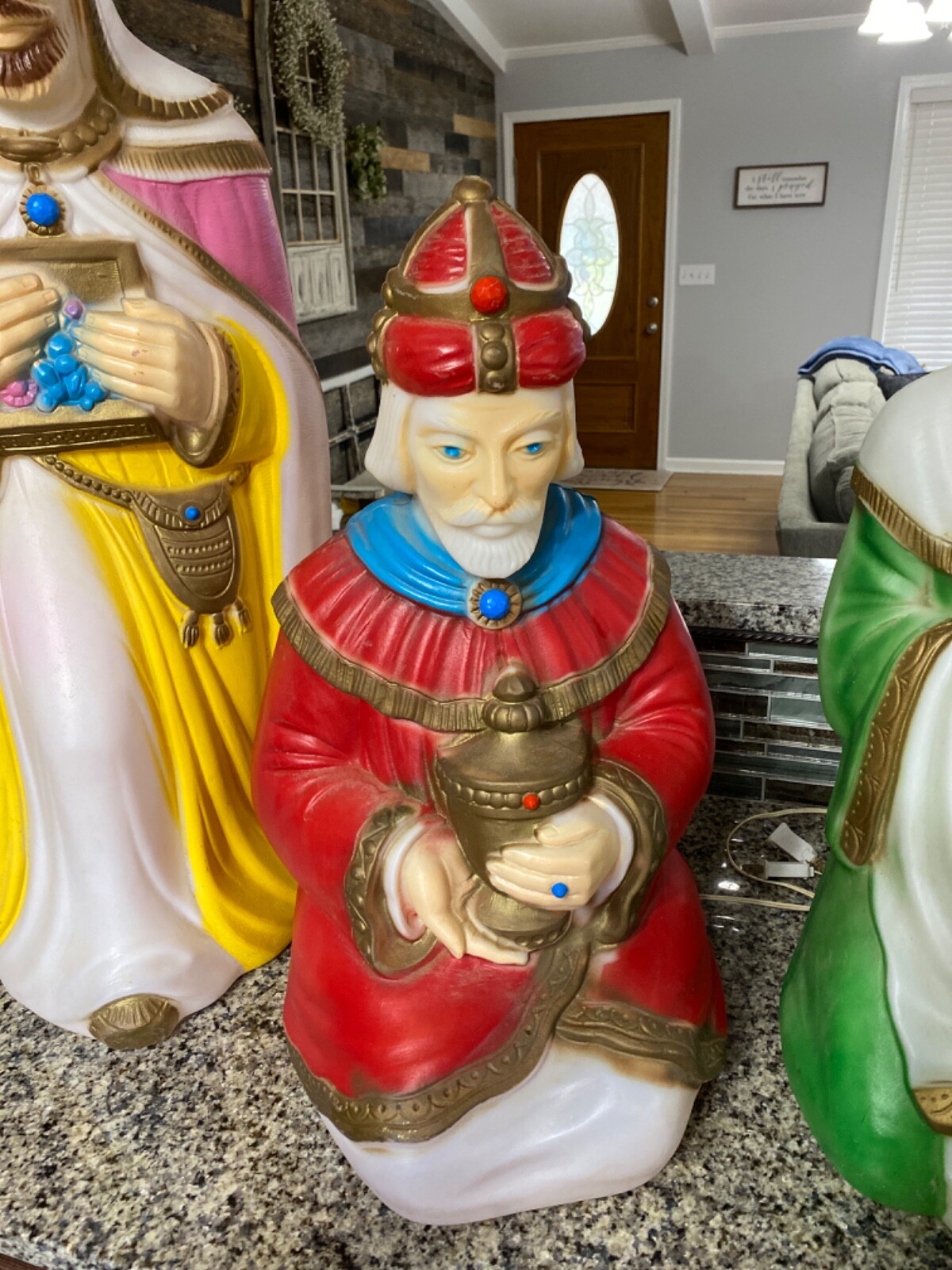 Set 3 Vintage Empire Wisemen Kings Christmas Nativity Blow Mold 26"36" eBay