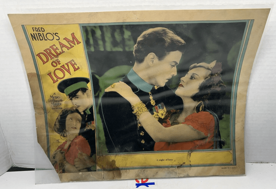 1920's Fred Niblo's in "Dream of Love" Original Movie Lobby Card Poster