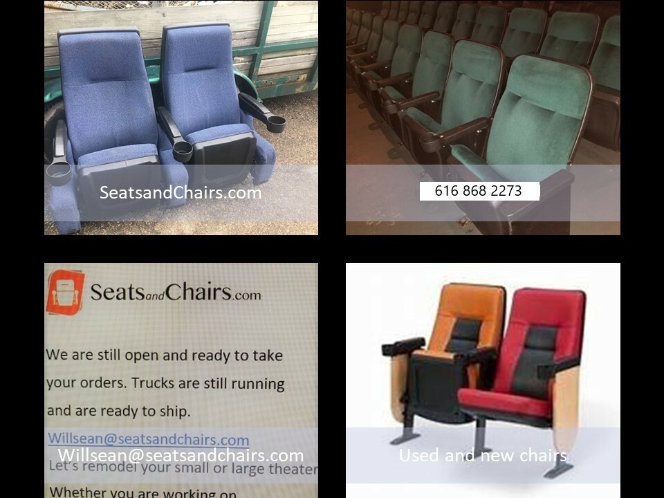 Lot 7 used HOME THEATER SEATING real cinema movie auditorium seats and
