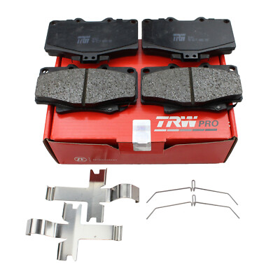 TRW Pro Front Ceramic Brake Pad Set Pads with Hardware For Toyota