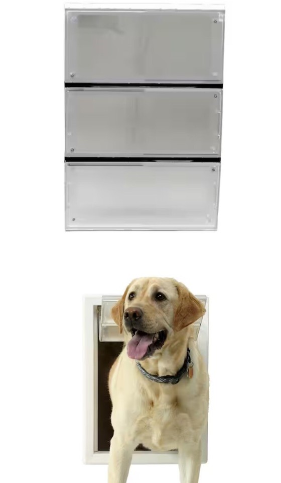 Ideal 3Part LEXAN, Pet Door Replacement Flap, Extra Large, 10.25” x 15
