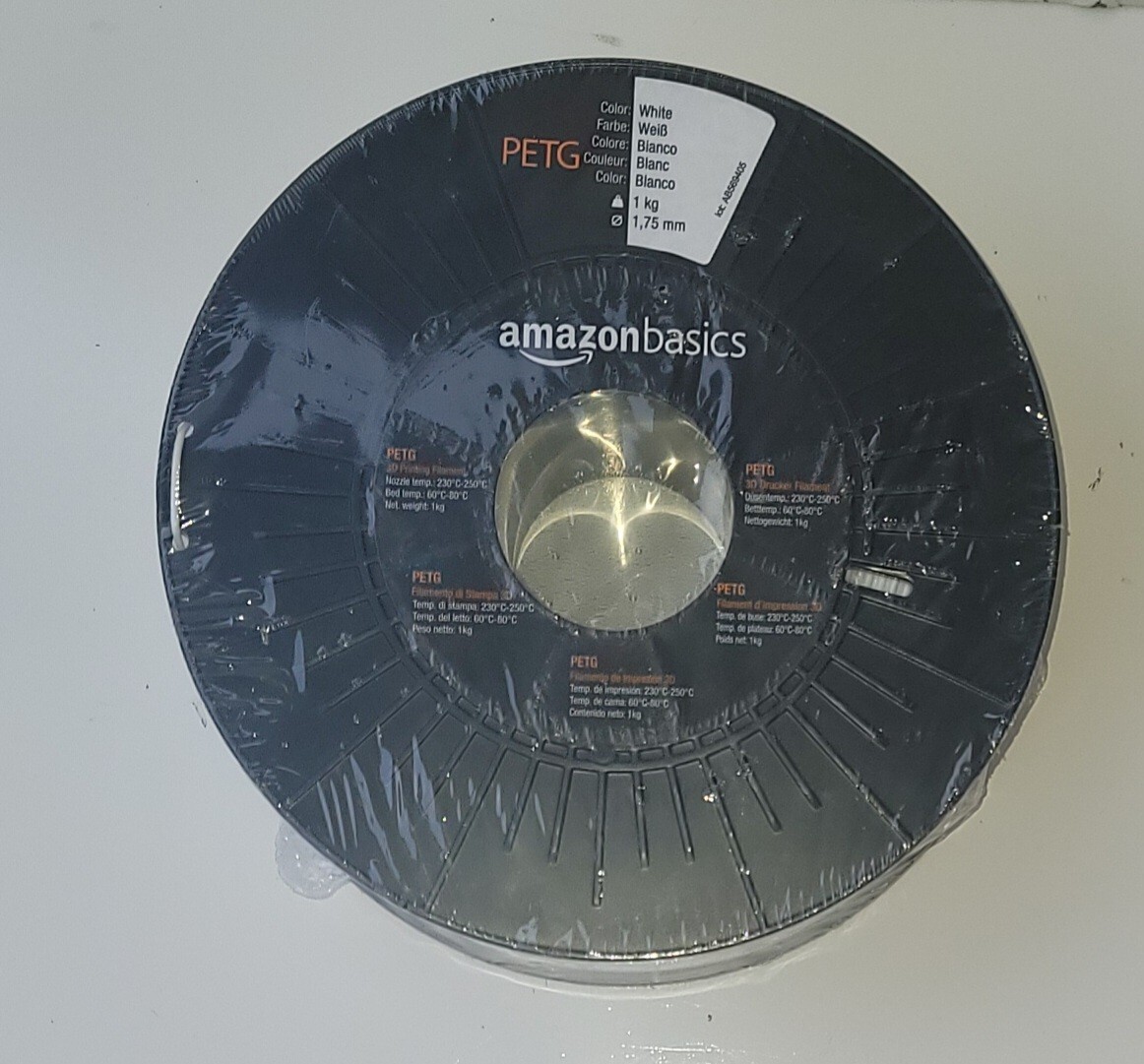 AmazonBasics PETG 3d 2.85mm Printer Filament 1 Kg White for sale