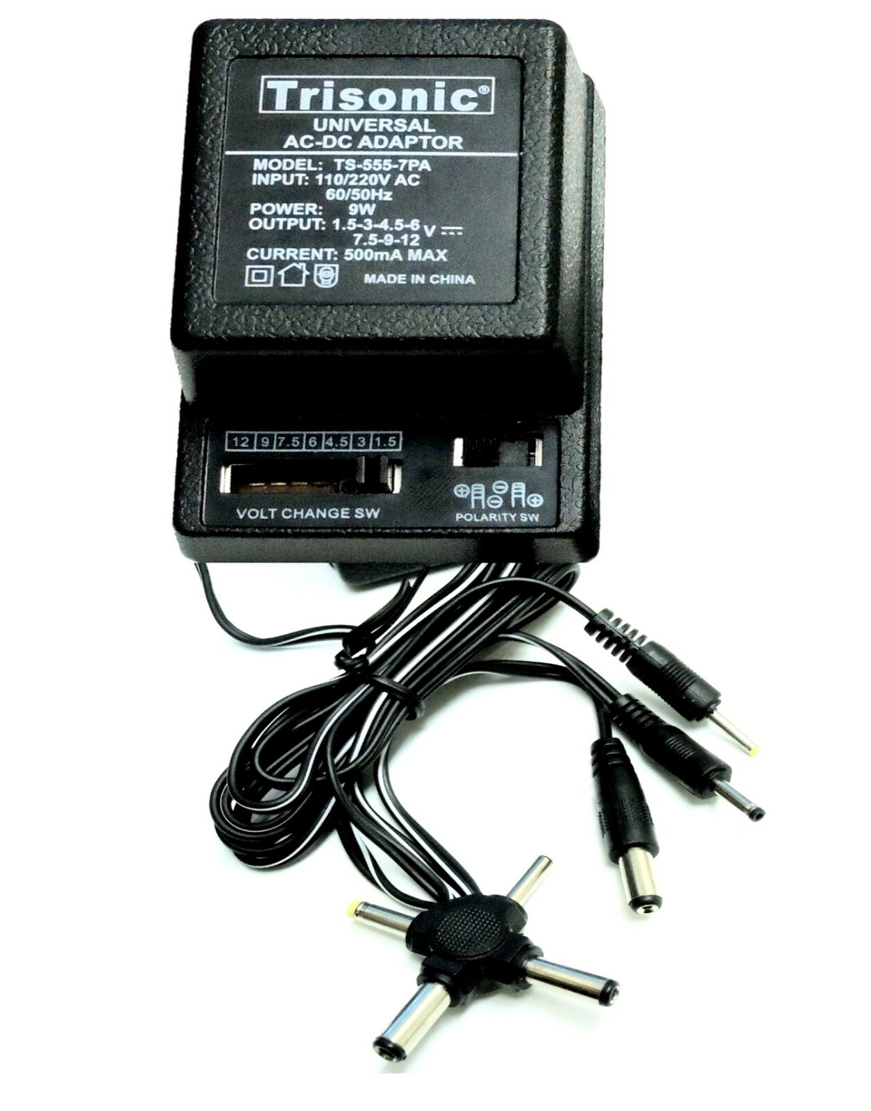 Universal AC to DC Power Adapter Output 7 Way Adjustable DC Voltage