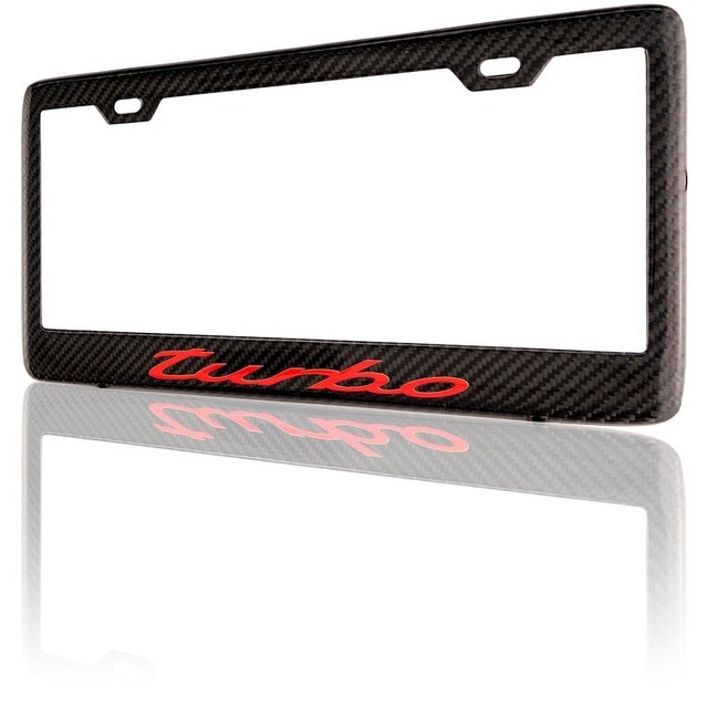 Real Handmade Carbon Fiber License Plate Frame Porsche 911 Carrera