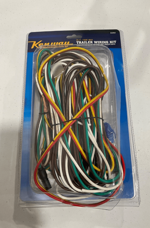 Kenway 25ft Four way Trailer Wiring Kit Open Box eBay