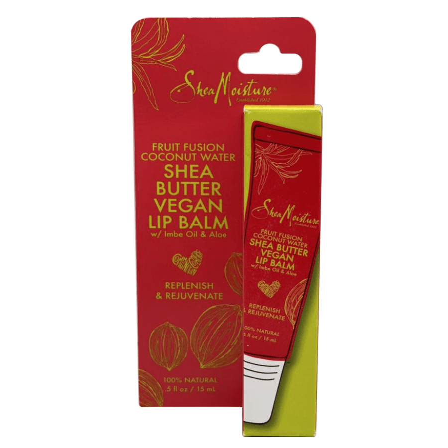 Shea Moisture Fruit Fusion Coconut Water Shea Butter Vegan Lip Balm 0.5