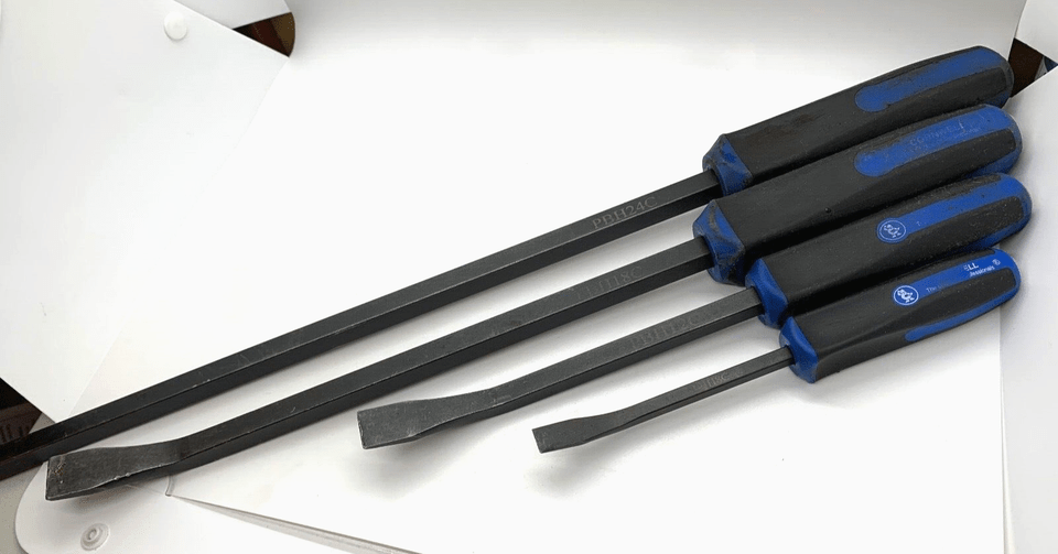 Cornwell Tools Prybar Set Pry Bar BLUE Soft Grip Crow STRIKING Lot 824" Long eBay