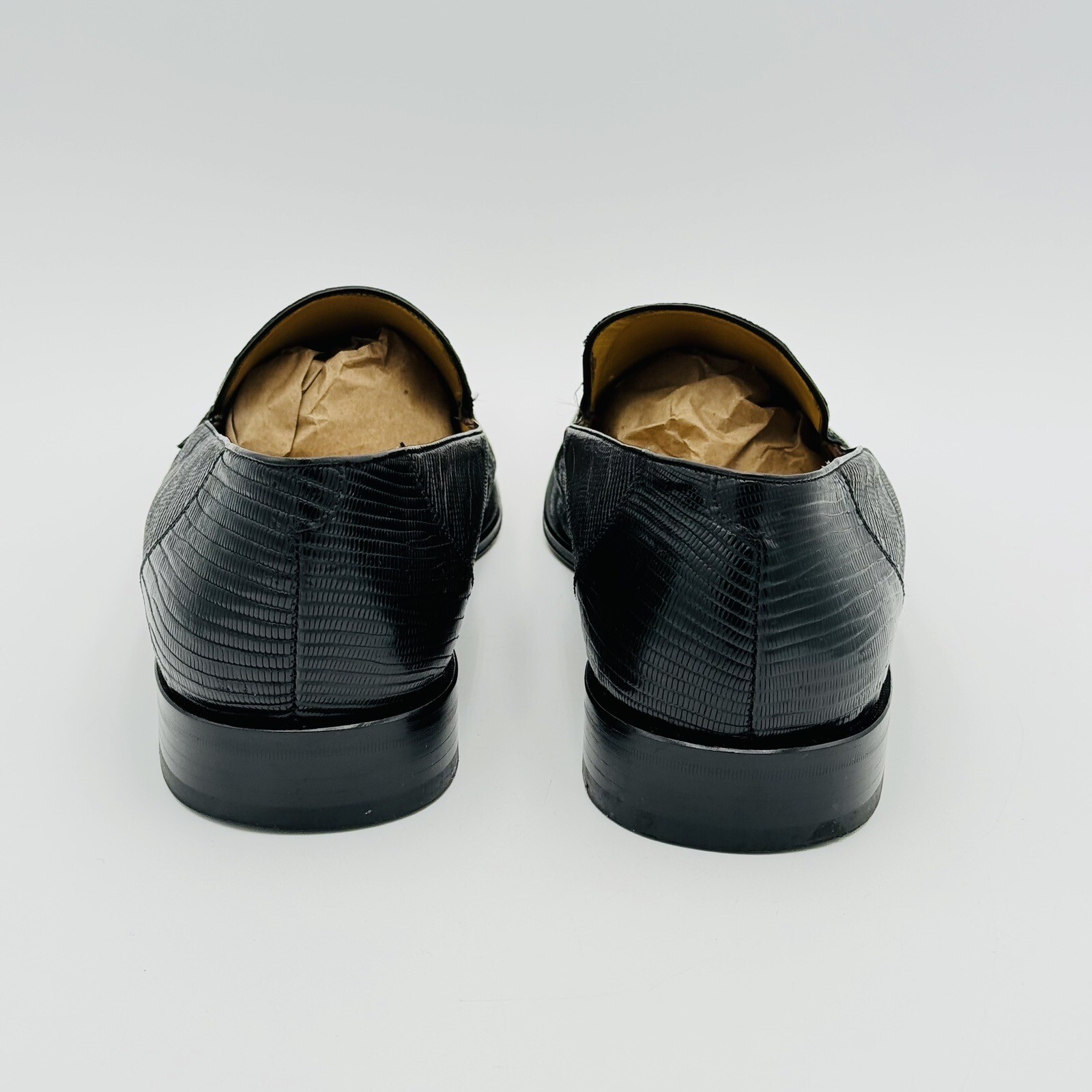 MEZLAN Genuine Lizard Men's Shoes Size 15 Wide Loafer… Gem