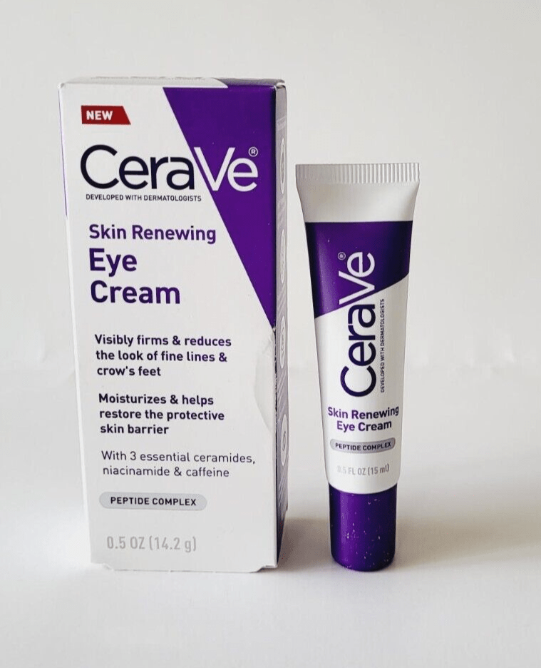 Cerave Skin Renewing EYE CREAM CERAMIDES Niacinamide Caffeine Eye Cream 0.5 oz eBay