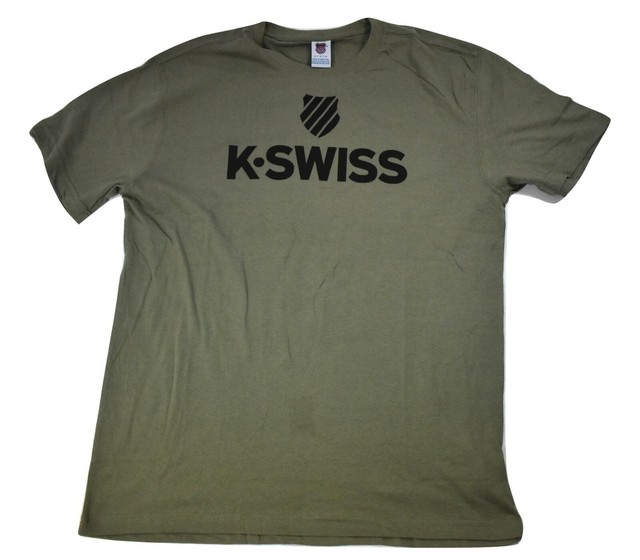 KSwiss Mens Classic Brand Logo Tee Shirt New M eBay