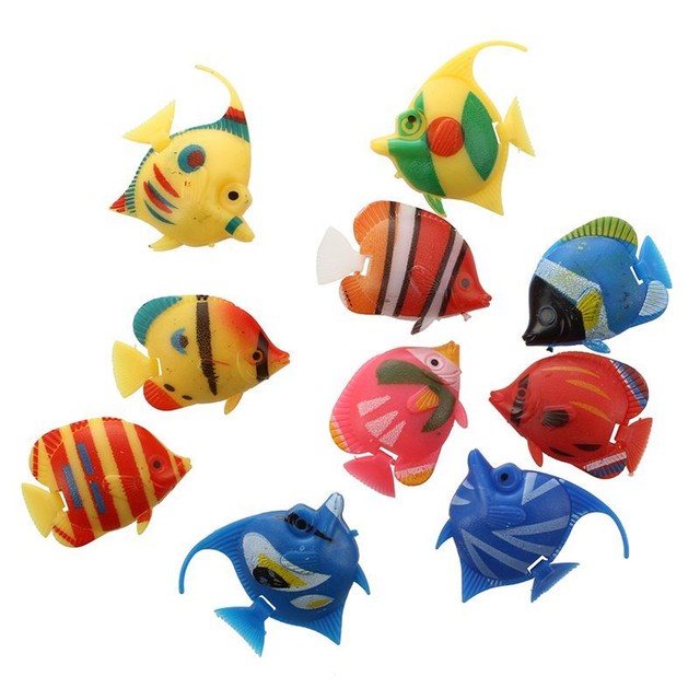 2x(silikon Fish Tank Aquarium Unterwasser schwimmende Clownfisch DEKO