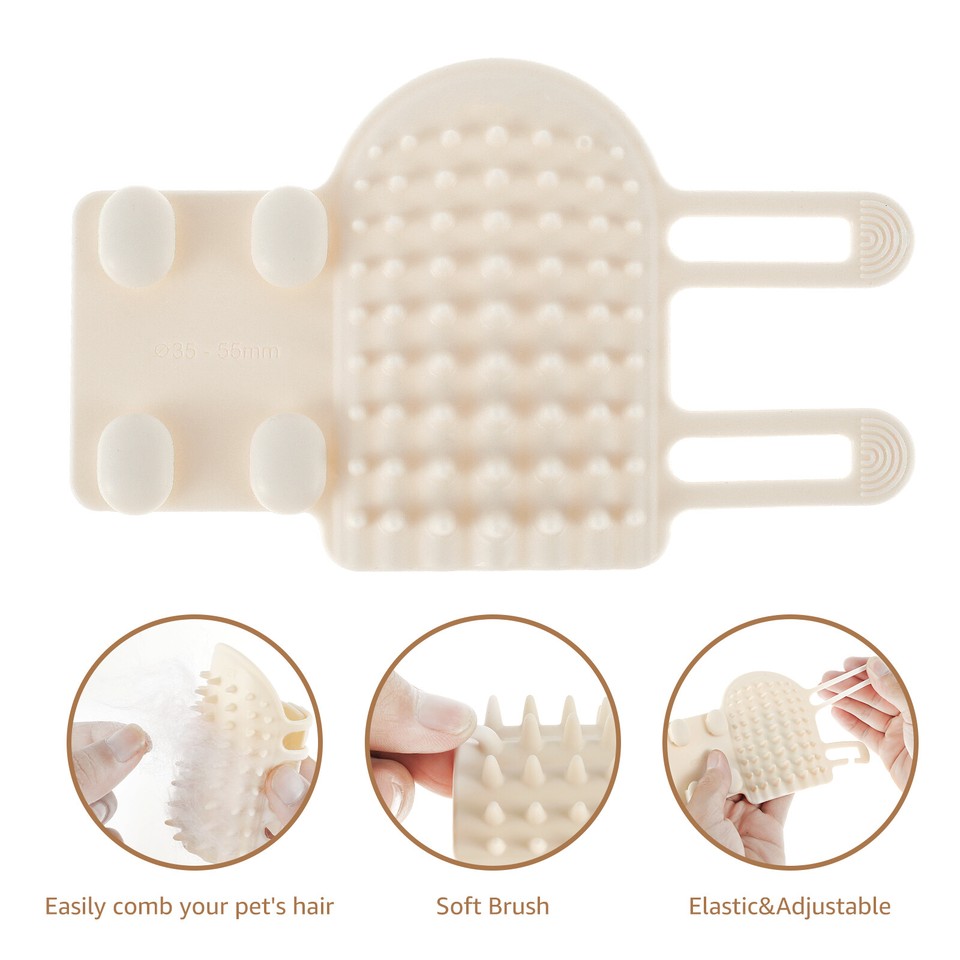 2in1Self Cleaning Cat Brush White Cat Hair Cleaner Brush for Shedding