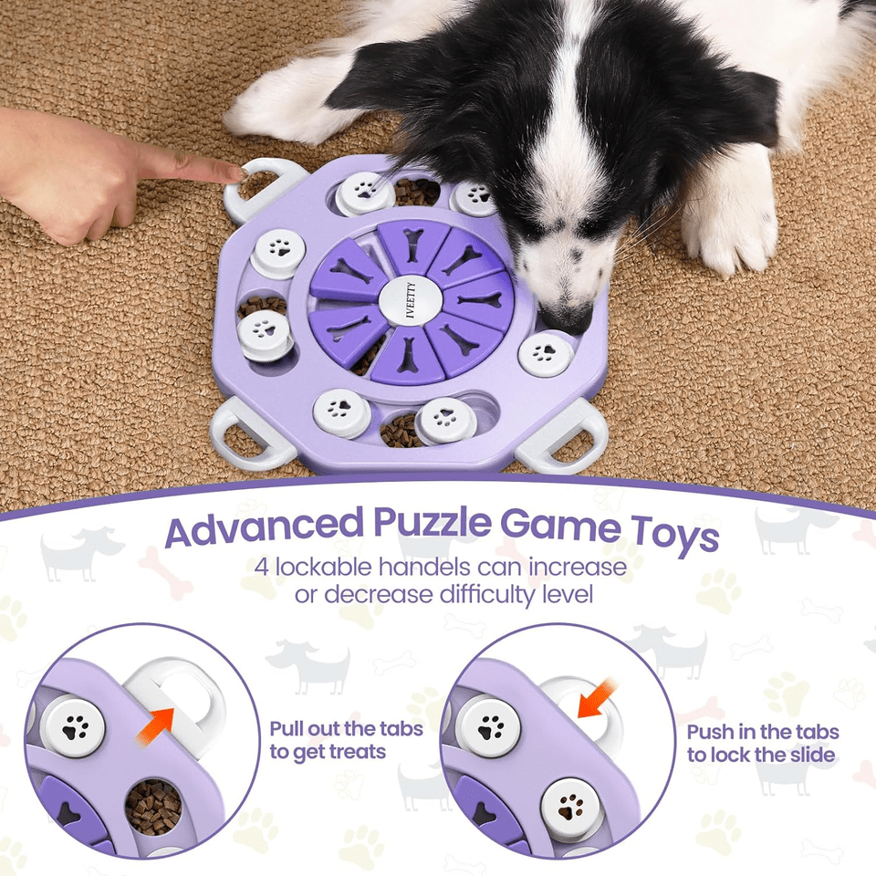 Dog Puzzle Toys for Dogs, Dog Puzzles for Smart Dogs, Interactive Dog