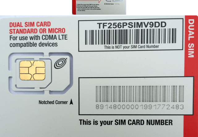 Straight Talk Verizon 4G LTE Compatible Mini/Micro SIM Card. Fits most Verizo... eBay