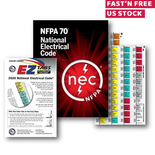 National Electrical Code (NEC) with EZ Tabs (Color Coded) and EZ Formula Guide (2020, Paperback