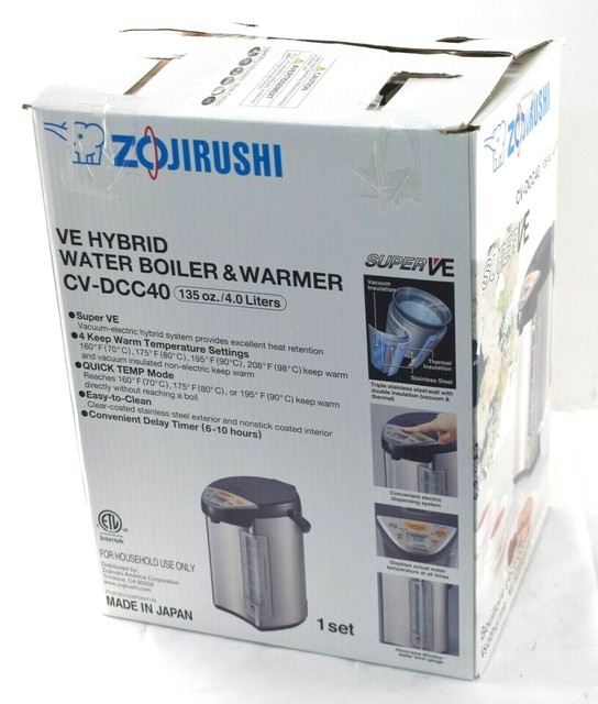 Zojirushi CVDSC40 VE Hybrid Water Boiler Warmer Dispenser 4L 4 Liters