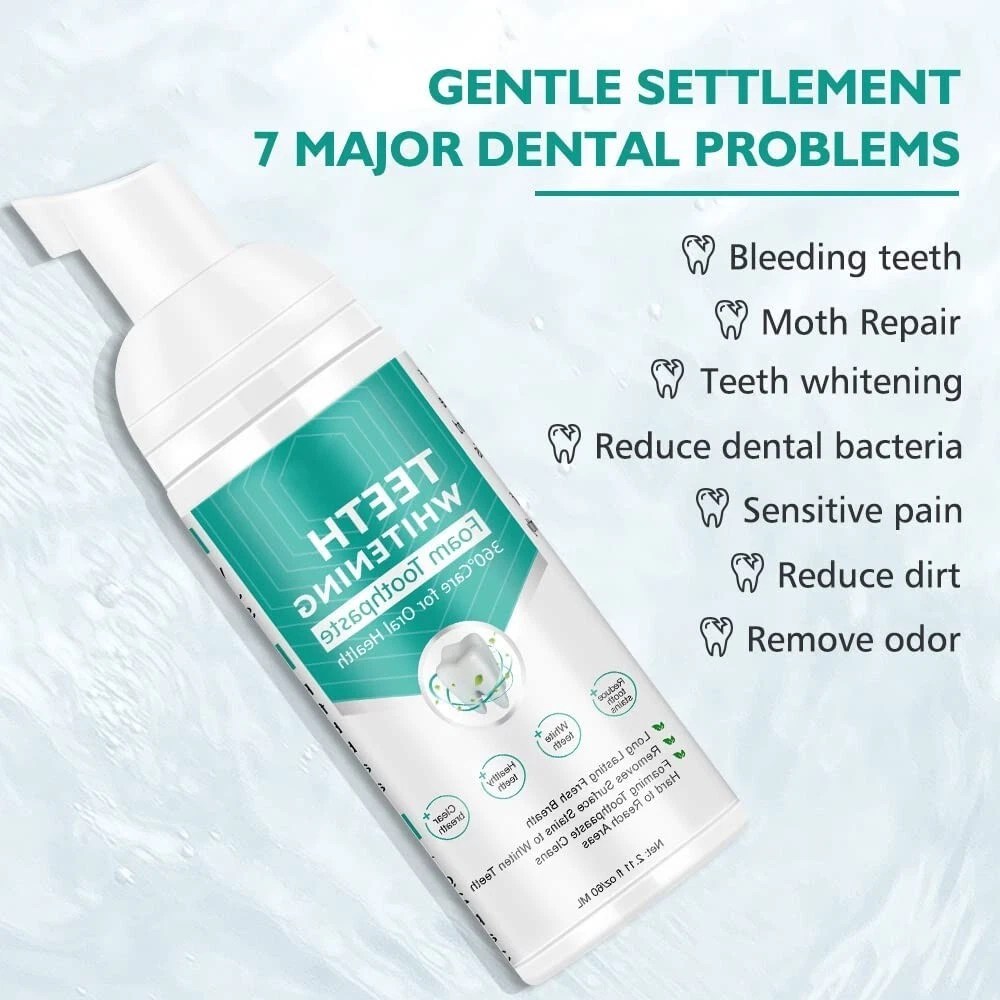 60ml Teethaid Mouthwash Natural Teeth Whitening Toothpaste, 46 OFF