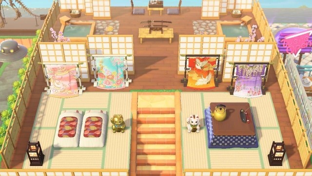 Animal Crossing Outside Room Tatami Spa Room（54pc） eBay