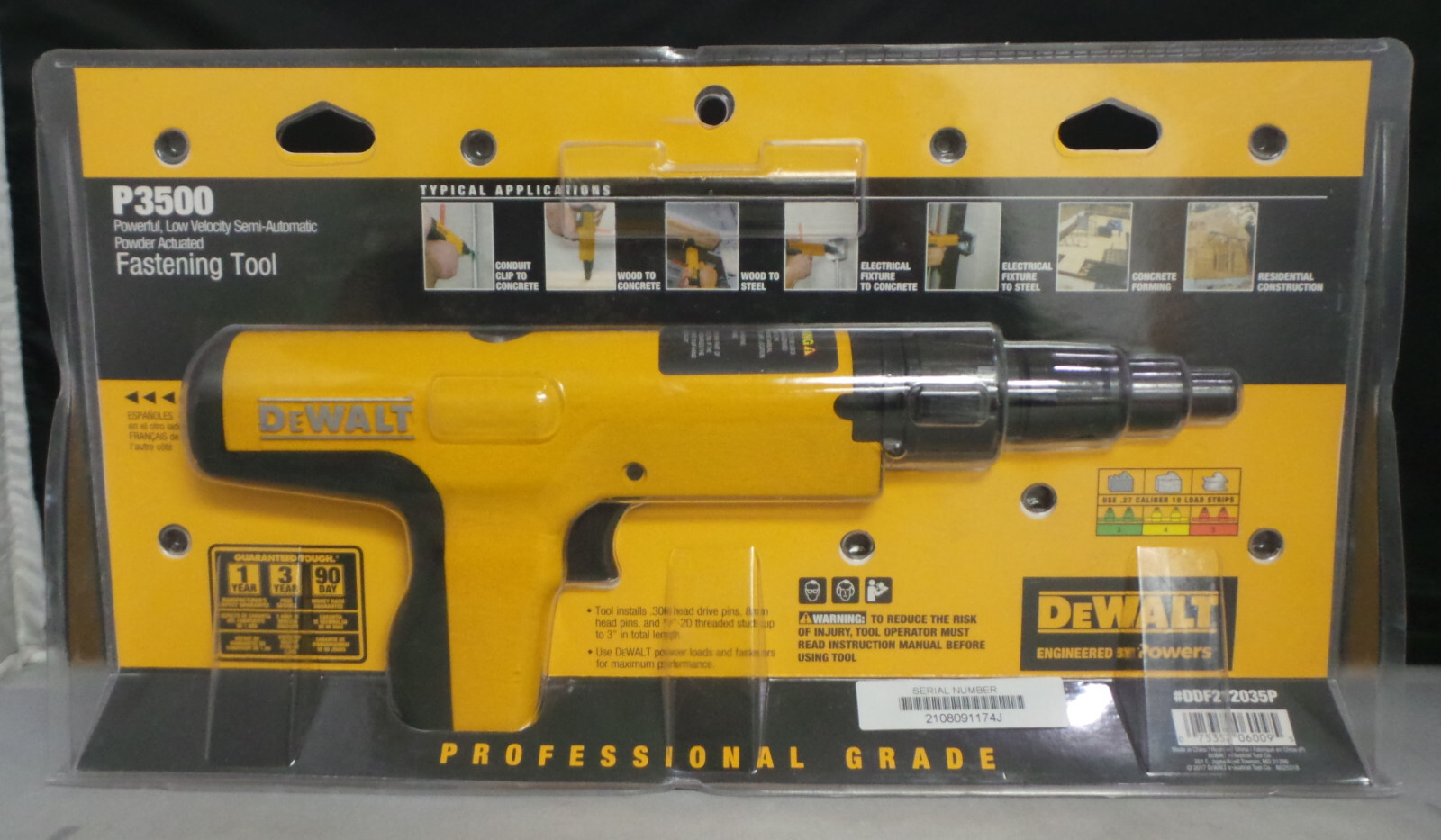 Dewalt+SemiAutomatic+Powder+Actuated+Fastening+Tool++P3500 for sale online eBay