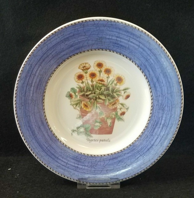 4 Wedgwood Sarah's Garden Blue Band Salad Plates for sale online eBay