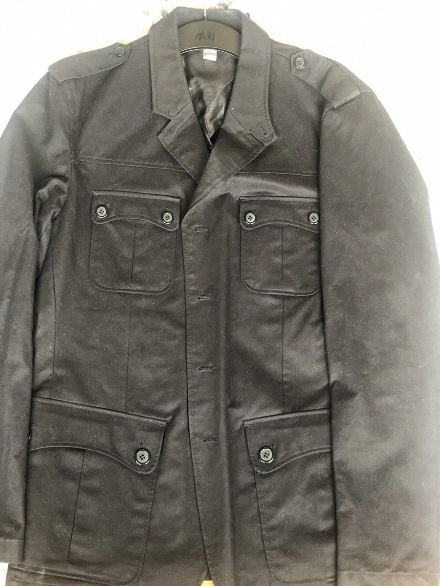 H&M 42R gray motorcycle jacket