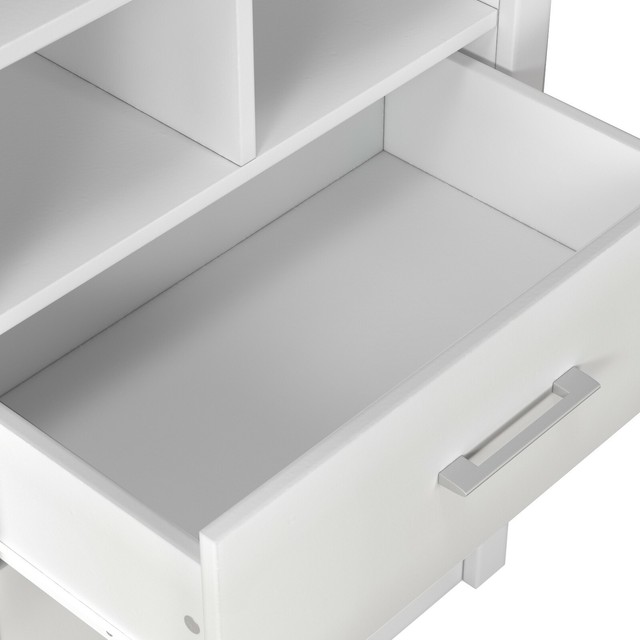 Mainstays 2drawer Dresser With 3 Open Cube Storage Multiple Finishes for sale online eBay
