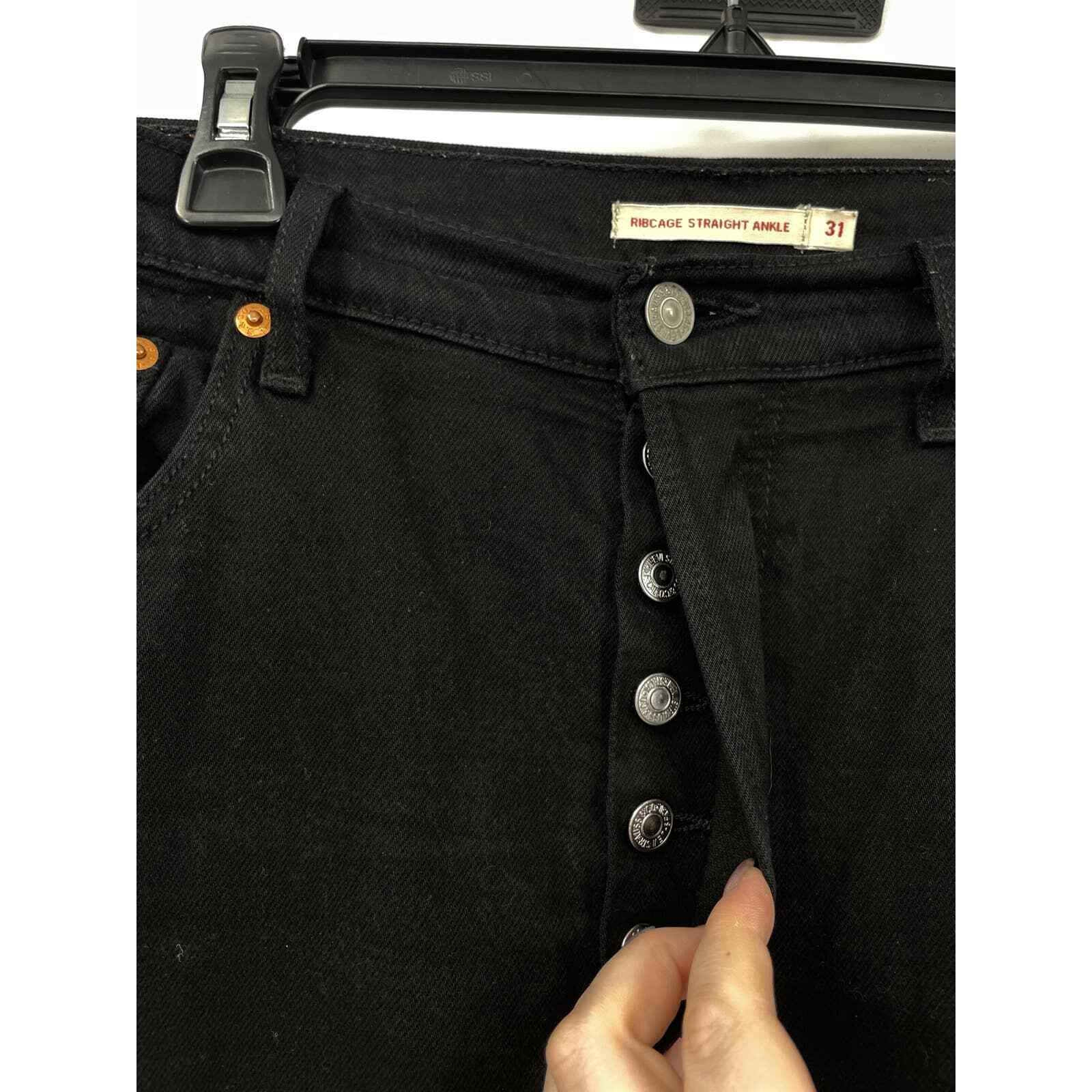 Levi’s Womens Size 31 Jeans Ribcage Straight Ankle Bl… Gem