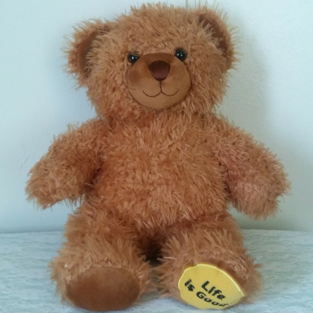 Build A Bear Plush "Life is Good" 15" Brown Bear Stuffed