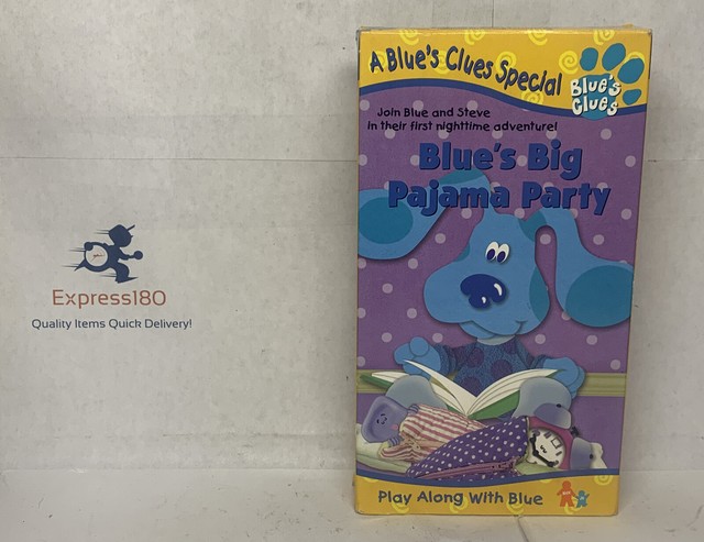 Blues Clues Blues Big Pajama Party (VHS, 1999) for sale online eBay