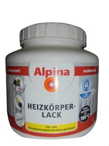 Alpina Heizkörperlack Seidenmatt 910ml Weiss
