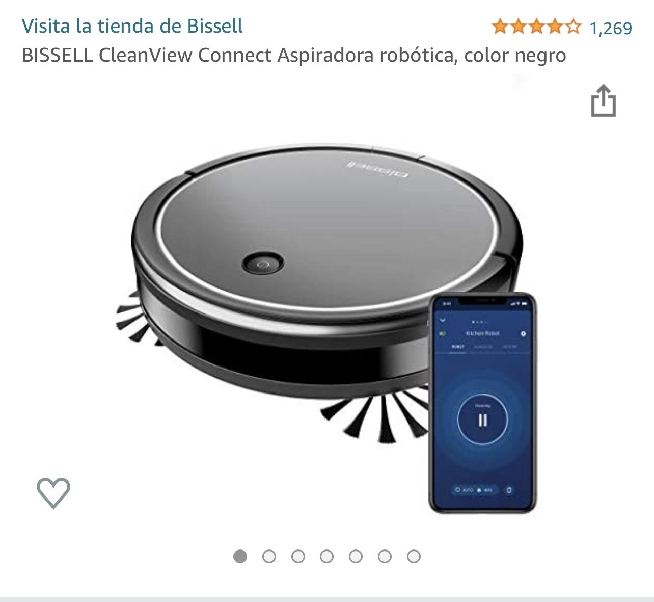 BISSELL+EV675+Robotic+Vacuum+Cleaner++Black for sale online eBay